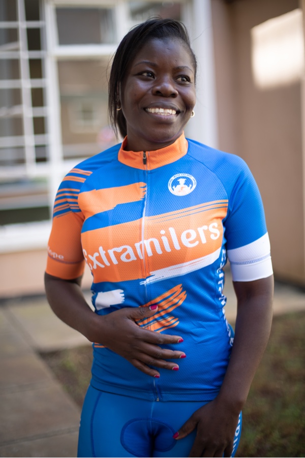 Extramilers ladies cycling kit - Miles and Hope